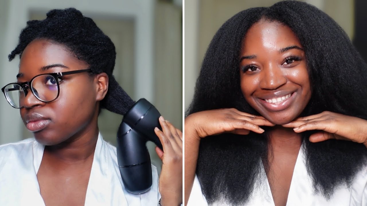 How I Blow Dry My Type 4 Hair Using the RevAir | My Simple Blow Drying Routine! 