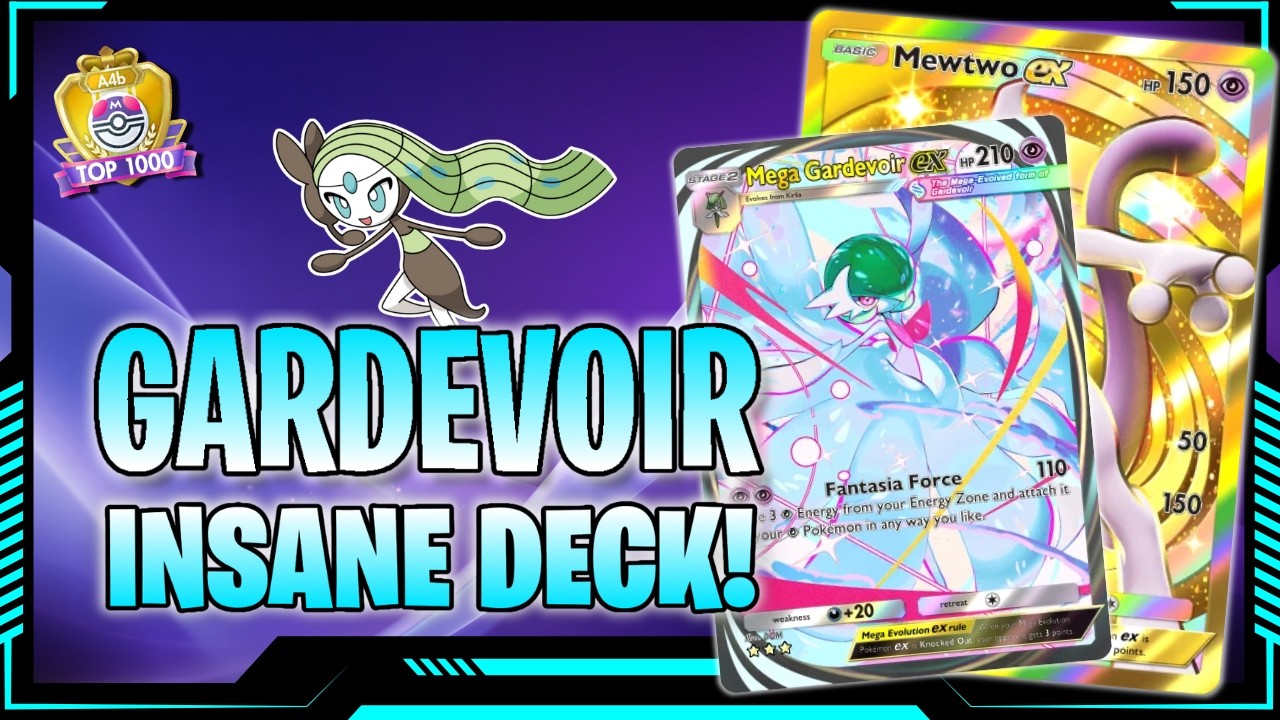 🏆 Pok&eacute;mon TCG Pocket | GARDEVOIR INSANE DECK! 😈 Mega Gardevoir EX META READY 💜✨