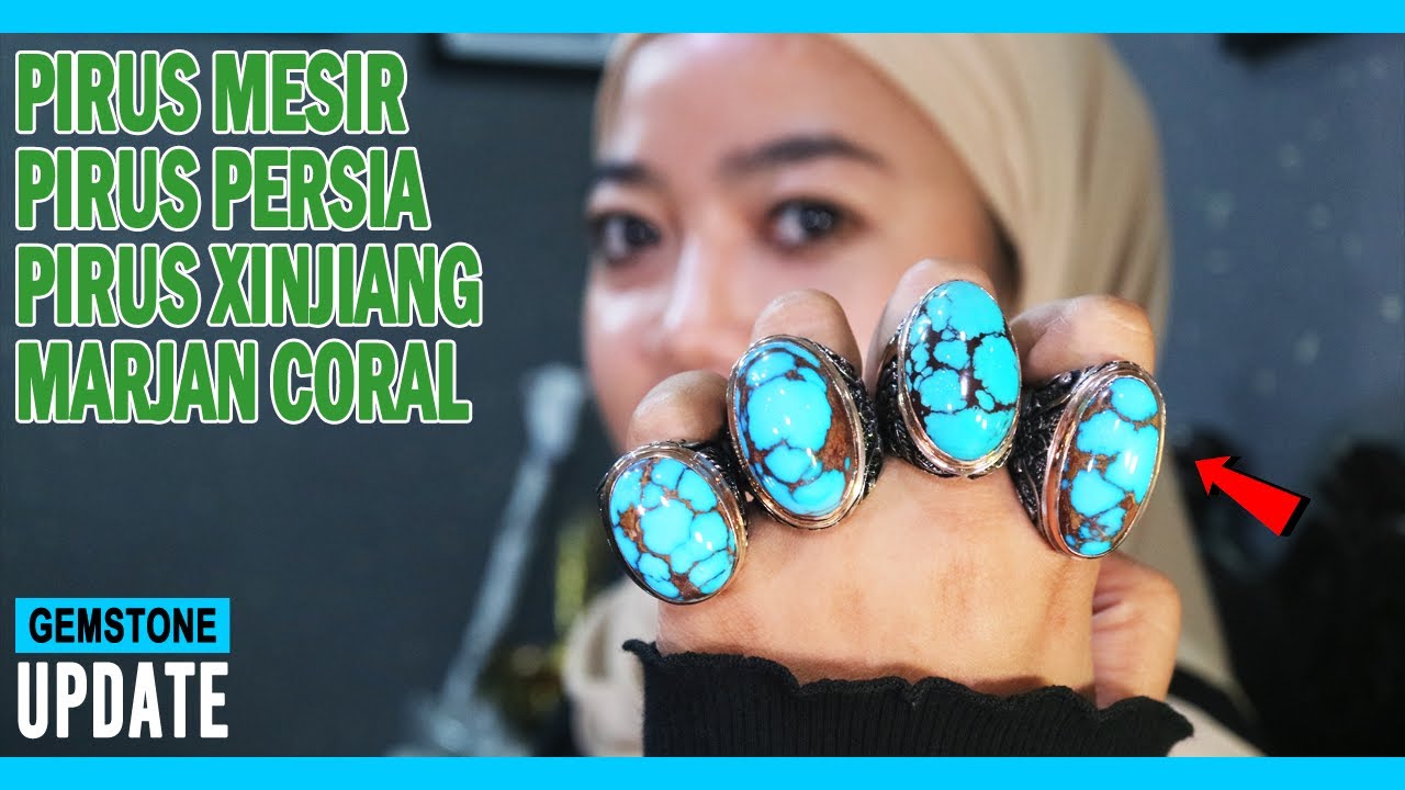 GEMSTONES UPDATE 24062022 - BATU PIRUS PERSIA MESIR XINJIANG BIRU POLOS TURQUOISE MARJAN CORAL MERAH
