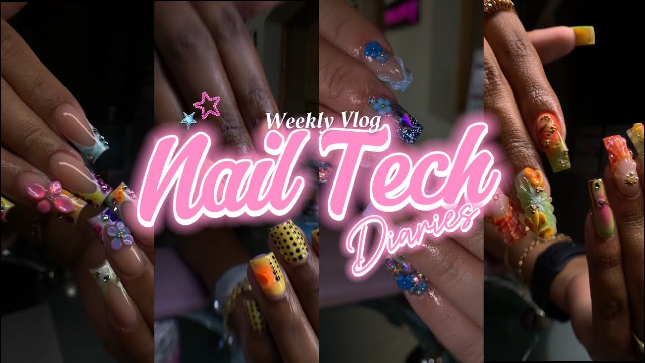 Week and a half in my life as a nail tech | Bermuda holiday prep edition 🇧🇲💅🏽* realistic 