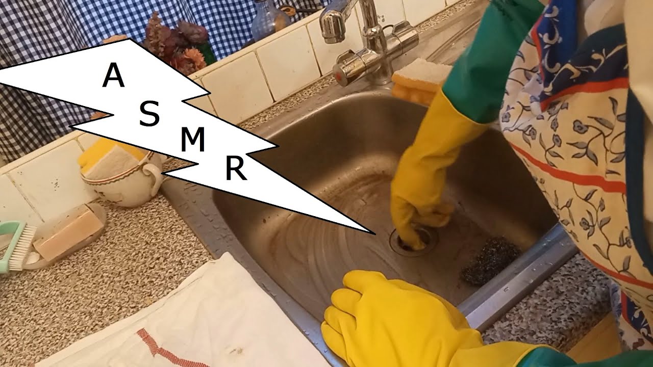 Cleaning a Dirty Sink ❤️ ASMR 🧤 Rubber Glove Roleplay