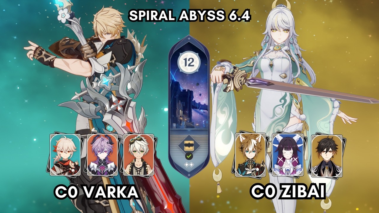 He is here! Spiral Abyss 6.3 | Varka C0R0 & Zibai C0R0 | Floor 12 36 Stars