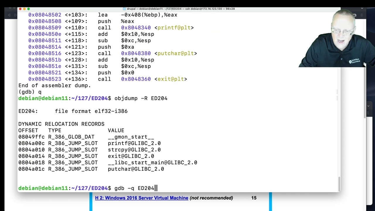 ED 204 Exploiting a Format String Vulnerability