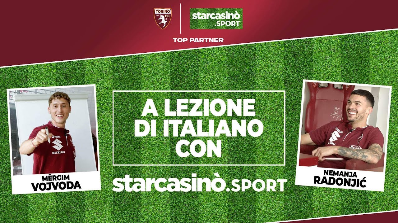 🐃 RADONJIC E VOJVODA A LEZIONE DI ITALIANO (E DIALETTO TORINESE) CON STARCASINÒ SPORT 👩🏼‍🏫