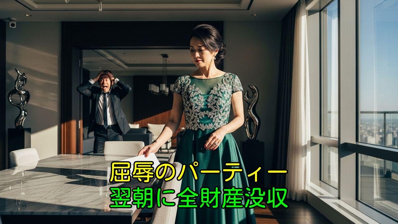 パーティーで妻を捨てた傲慢夫の末路。翌朝、地獄の離婚届が