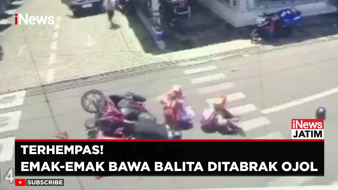 Ngeri! Ojol Ngebut Tabrak Emak-emak dan Balita di Jember | iNews Jatim