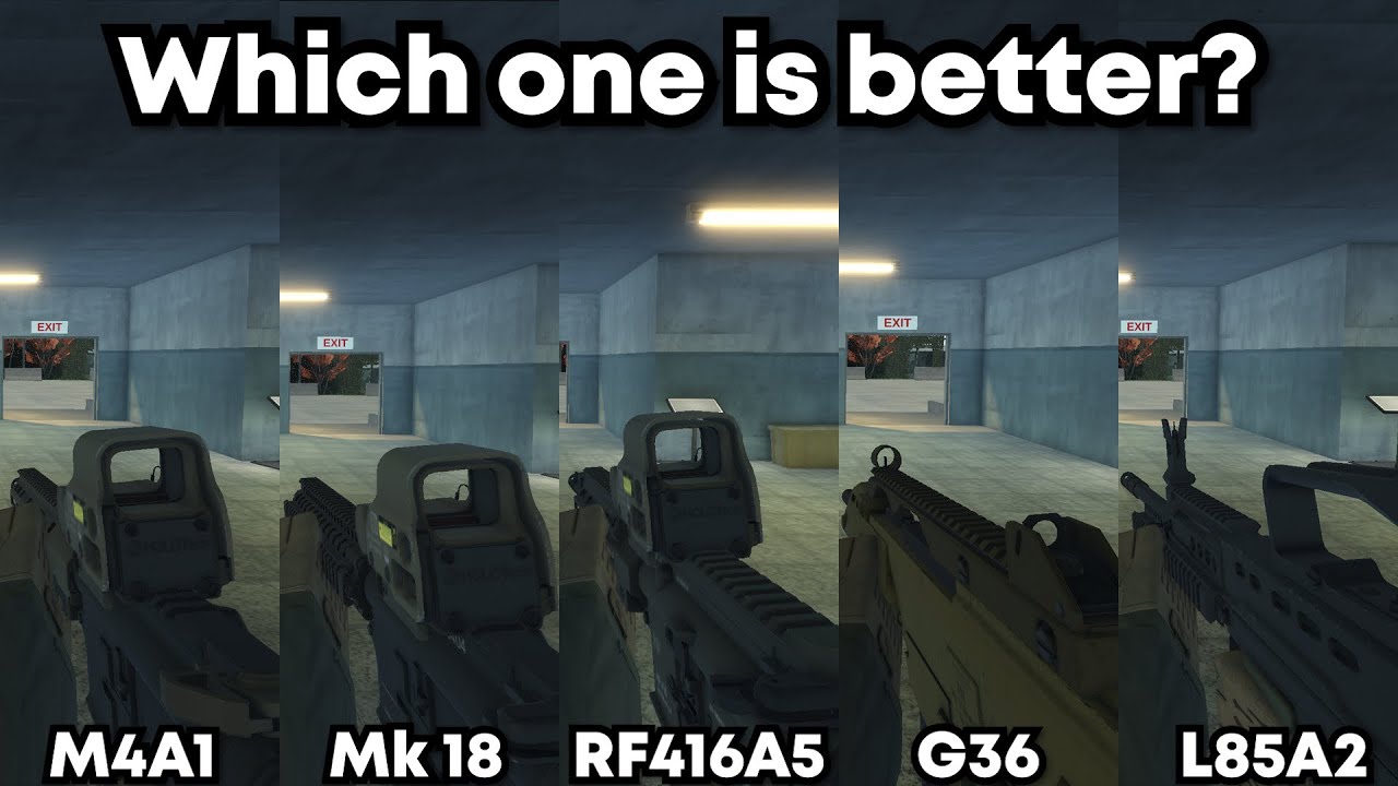 M4 vs Mk18 vs HK vs G36 vs L85 (Blackhawk Rescue Mission 5 Gen4)