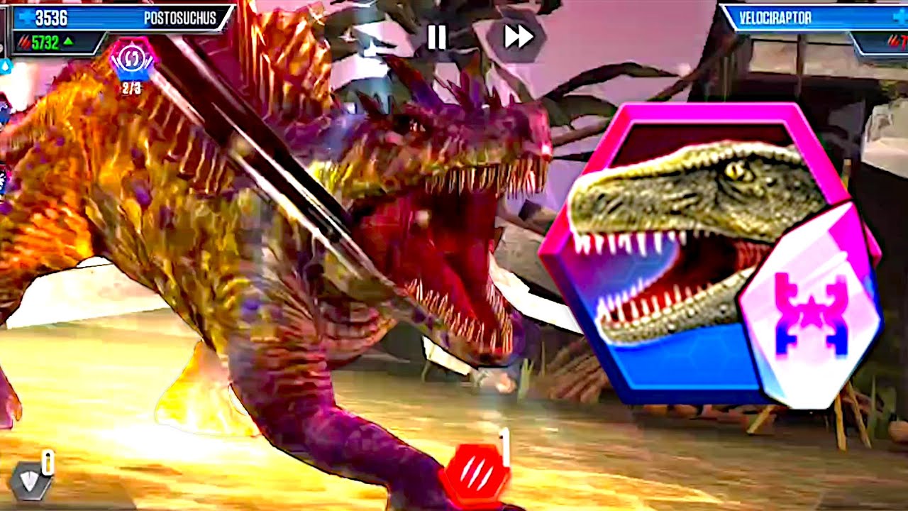 NEW HEROIC POSTASUCHUS NEW AWESOME ALL ANIMATIONS - Jurassic World The Game
