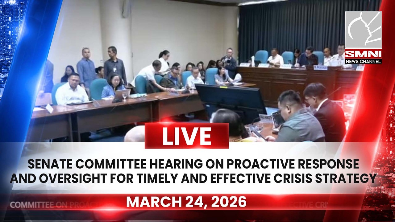 LIVE: Senate hearing on proactive crisis response and oversight | March 24, 2026