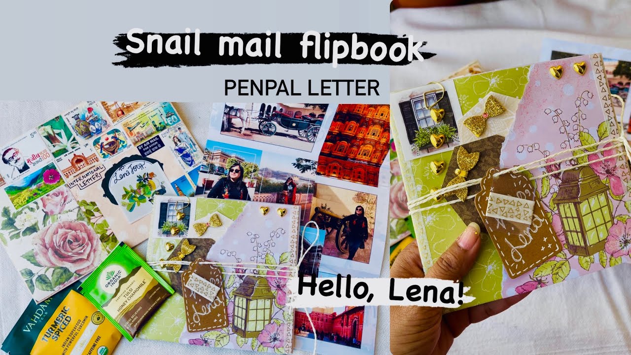 Outgoing snailmail | Flipbook for Lena | snail mail ideas l envelope art l penpal letter | shabby