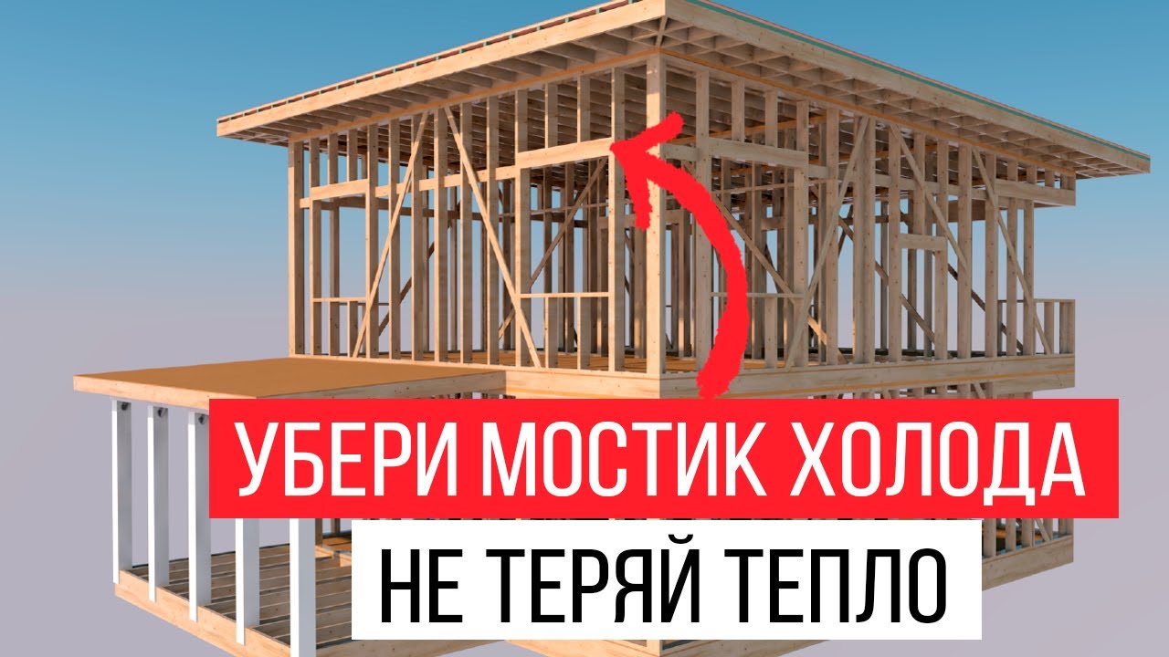 Самая теплая стена в каркасном доме. Убираем мостики холода. Ригель больше не нужен✌️