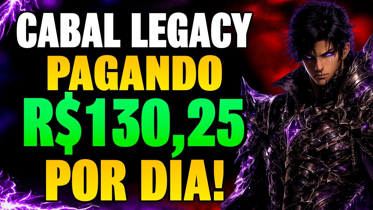 JOGO GR&Aacute;TIS PAGOU R$130 REAIS EM 1 DIA! CABAL LEGACY   TUTORIAL COMPLETO!