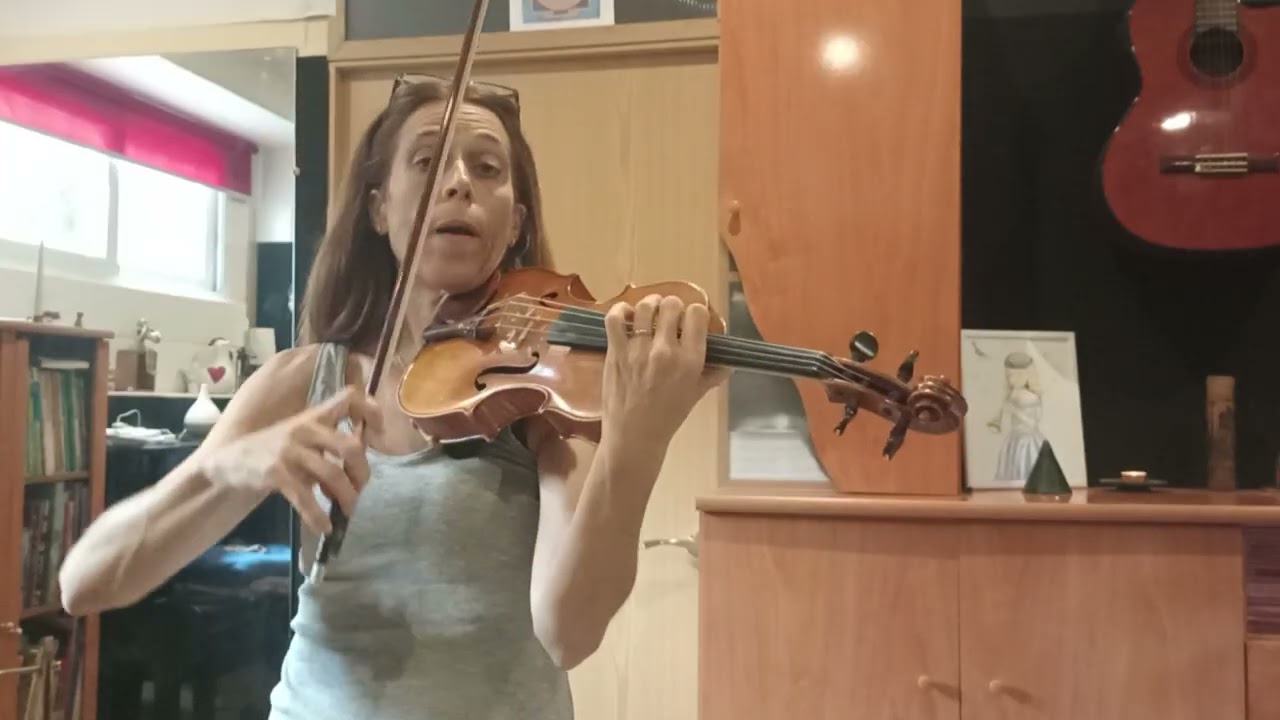 Leçon 155 de violon: gamme et arpège de Fa M en 5eme position 