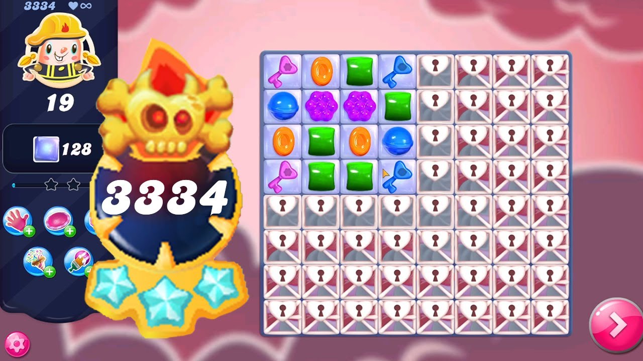 Candy Crush Saga Level 3334 || Legendary Level || No Boosters || 3 Sugar Stars 🌟🌟🌟
