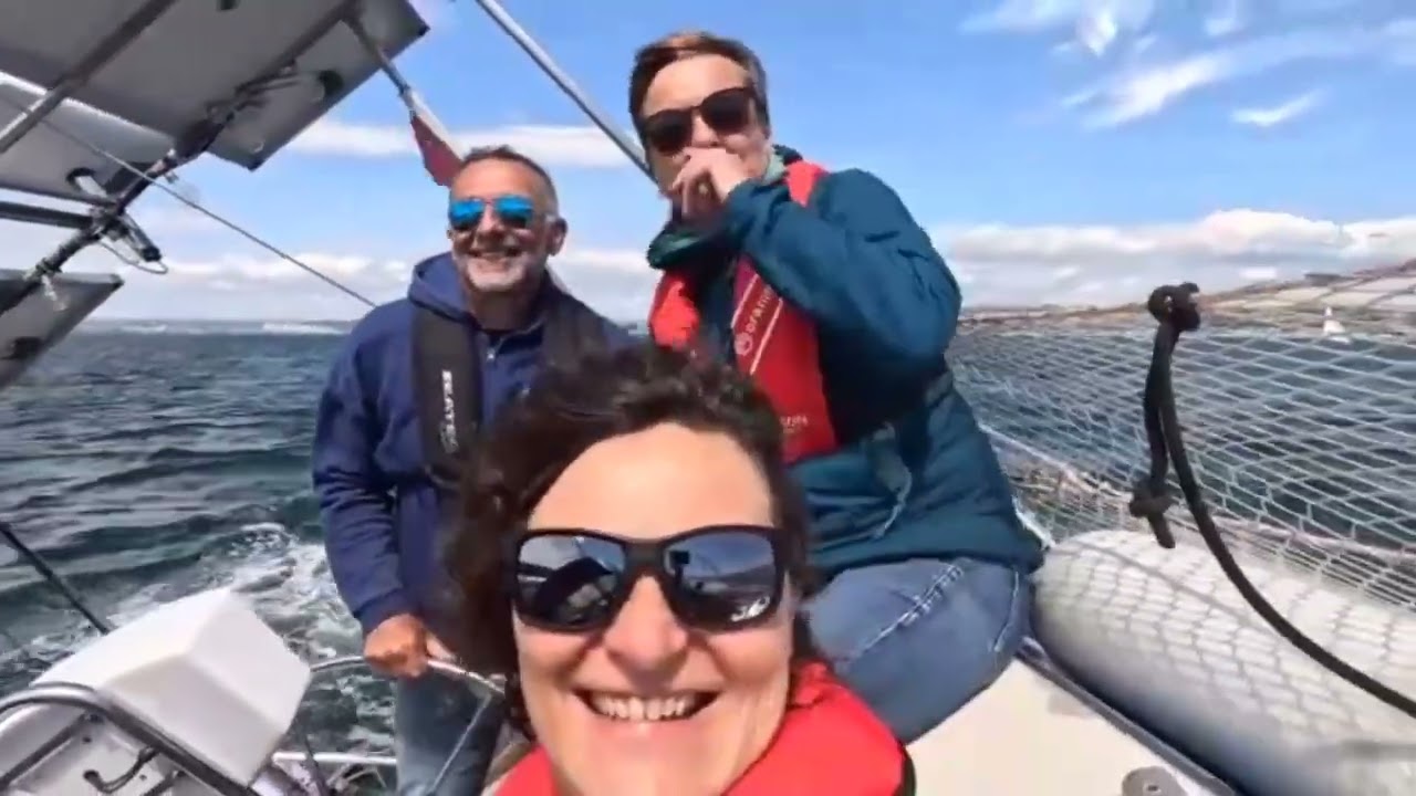 Première régate avec Grain de Sel 😜