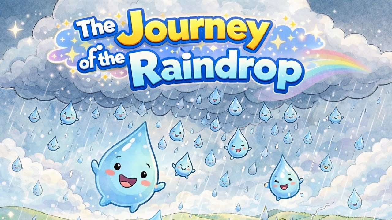 The Water Cycle: The Journey of the Raindrop -  The Story of How Rain is Formed | Kid Story
