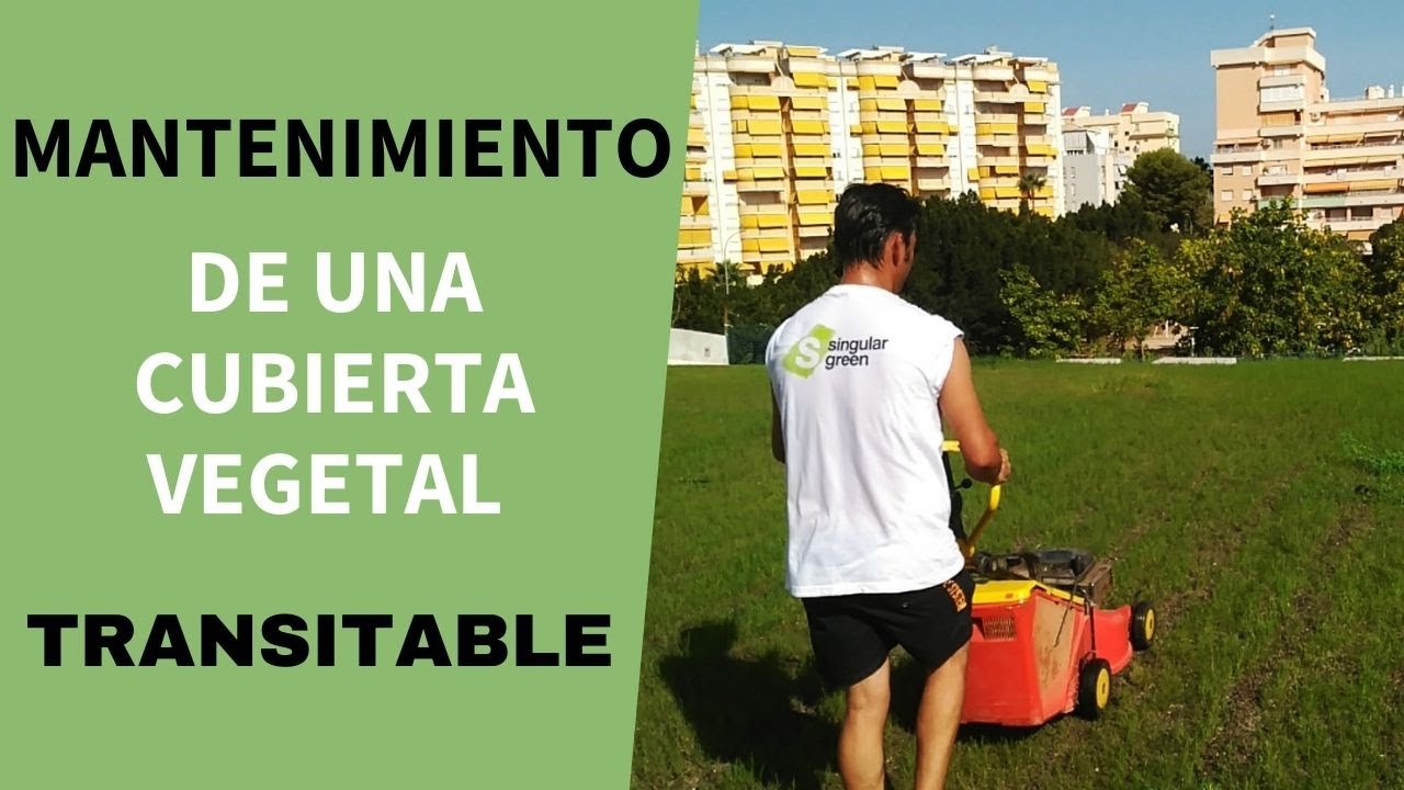 Mantenimiento de una cubierta vegetal transitable