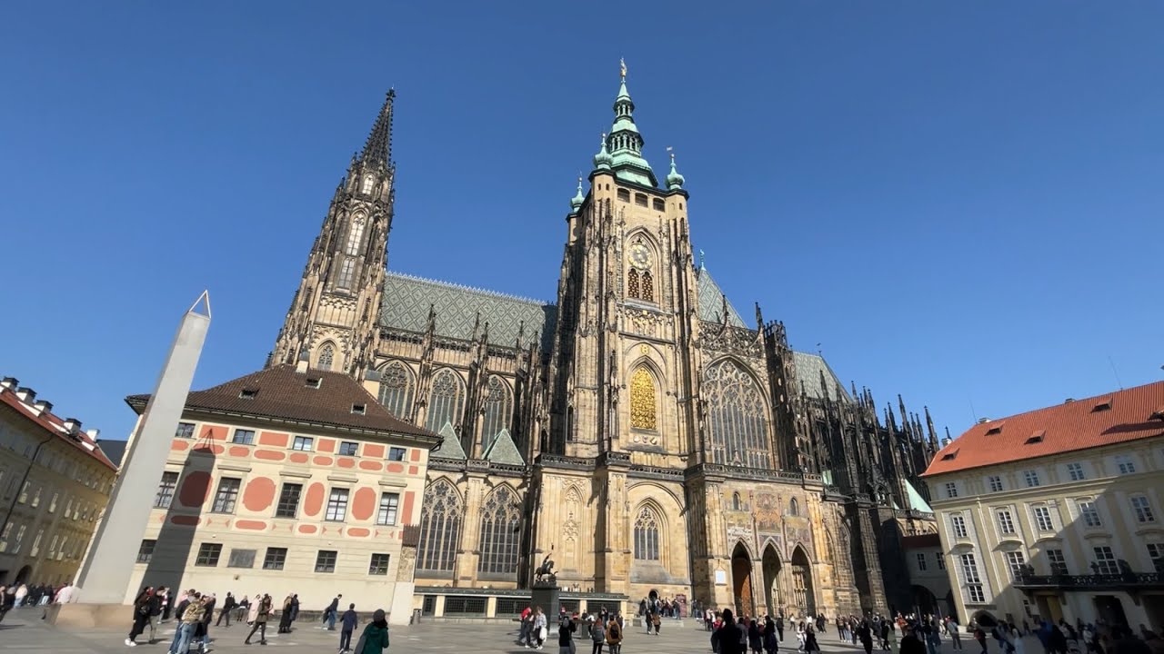 Walking in Prague. Tourist route
