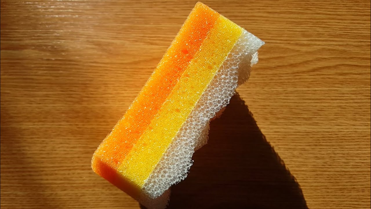 Massage sponge scratching, squeezing & ripping ASMR |WATCH IN HD|