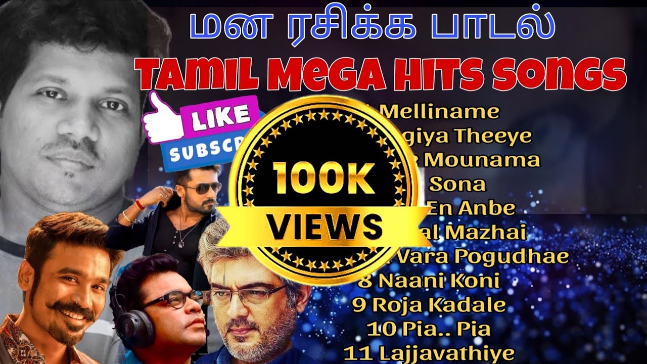 Tamil Mega Hit Songs 🎶 | Latest & Evergreen Tamil Superhits Collection 2025