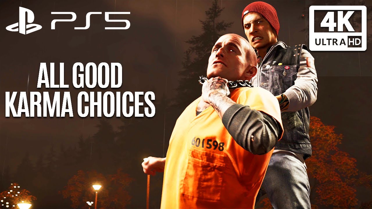 INFAMOUS SECOND SON PS5 All Good Karma Choices 4K 60FPS Ultra HD