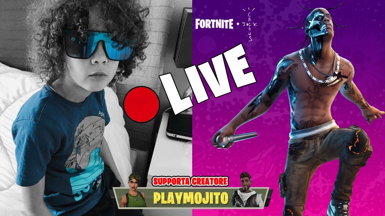 🔴 EVENTO TRAVIS SCOTT con I MIEI AMICI ► Cod.Creatore: PLAYMOJITO ◄ FORTNITE LIVE
