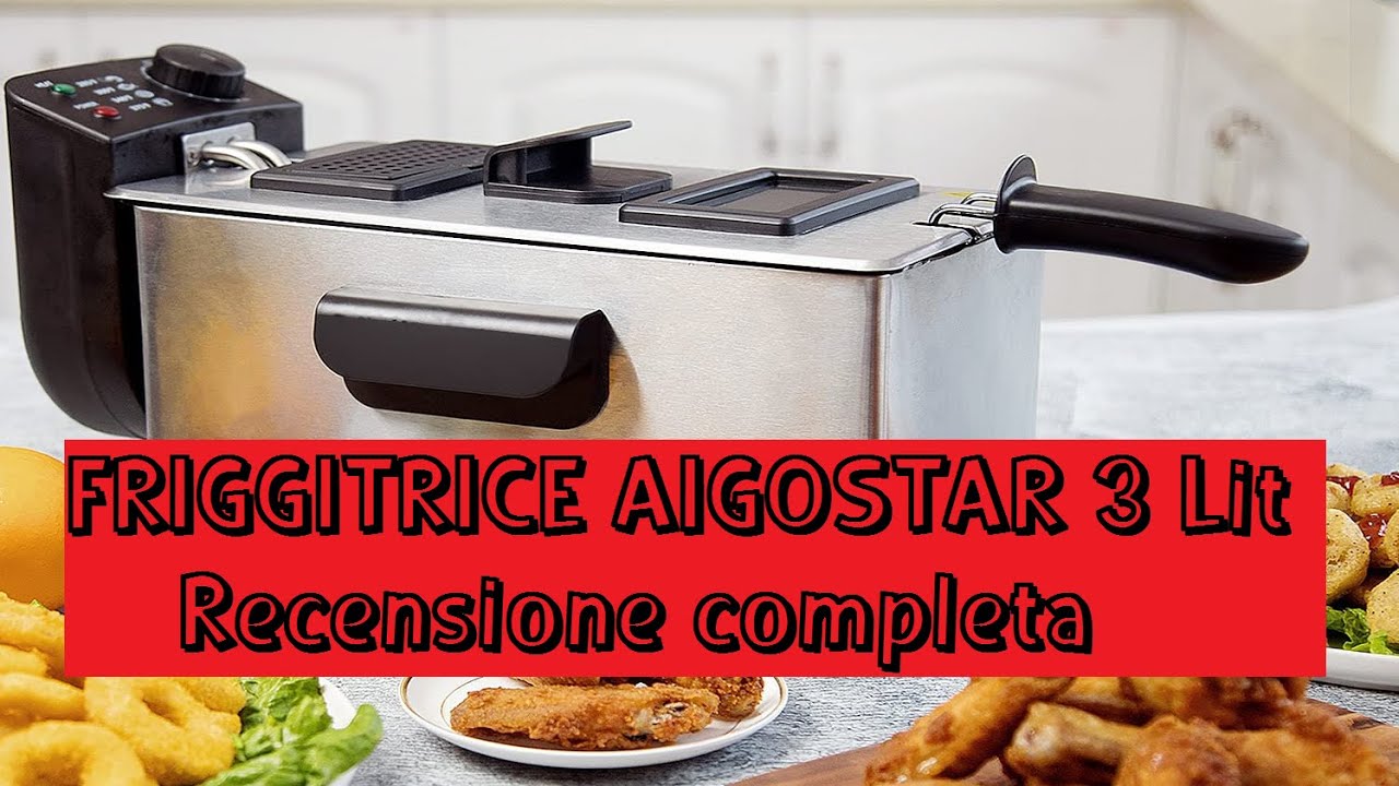 Recensione Friggitrice ad immersione in olio Aigostar 3 Litri