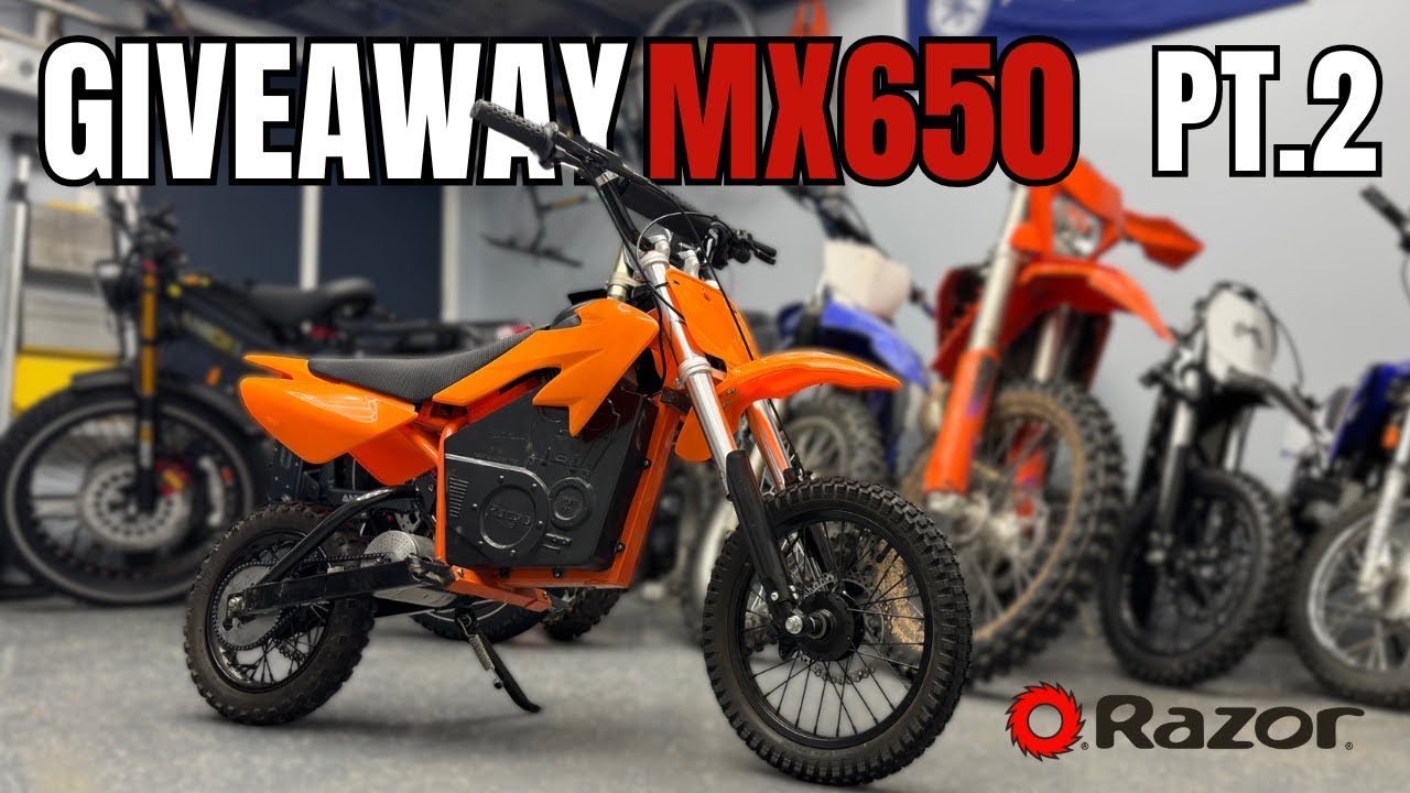 48V Razor MX650 Electric Dirt Bike Build Giveaway - Part 2