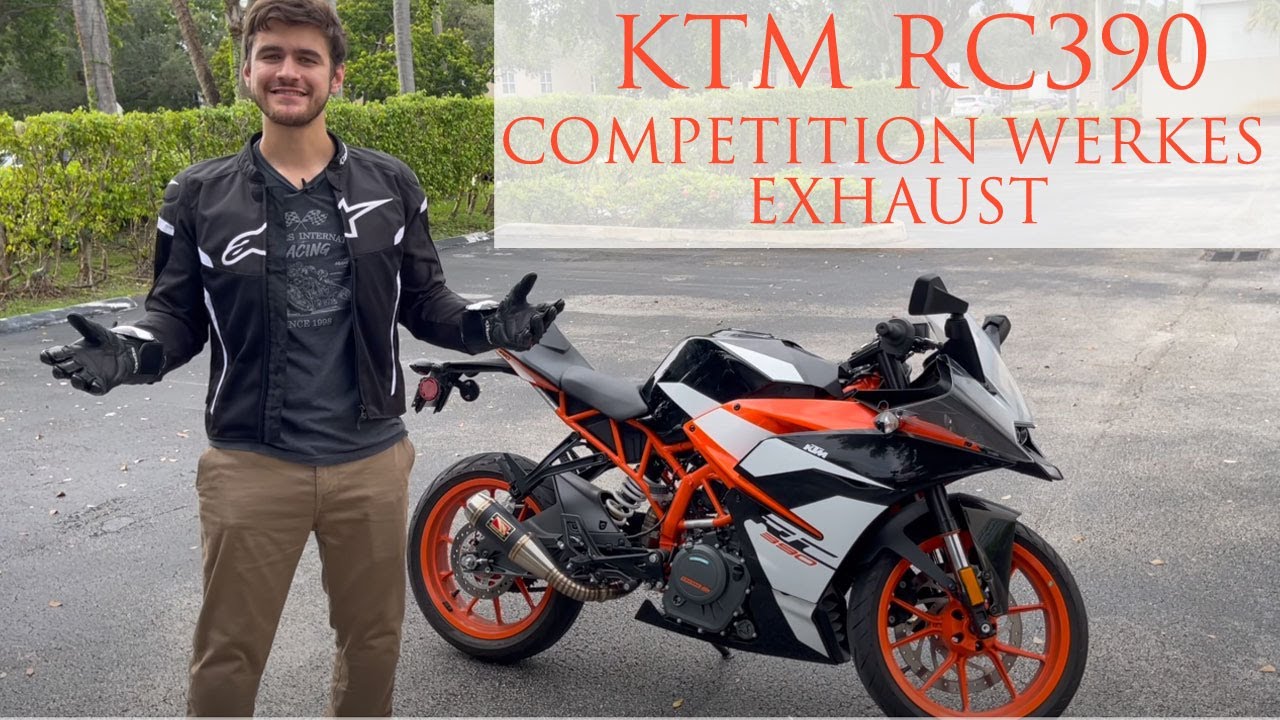 KTM RC390 Competition Werkes Exhaust and Cat Delete