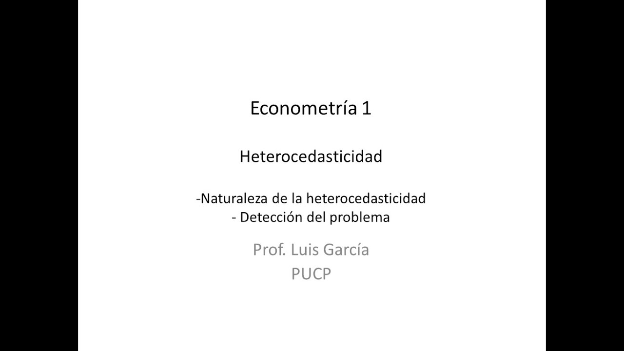 Heterocedasticidad