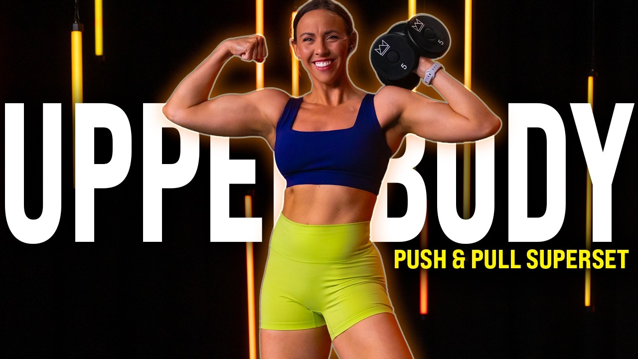 30 Minute Push Pull Superset Workout | Nonstop BURNER!