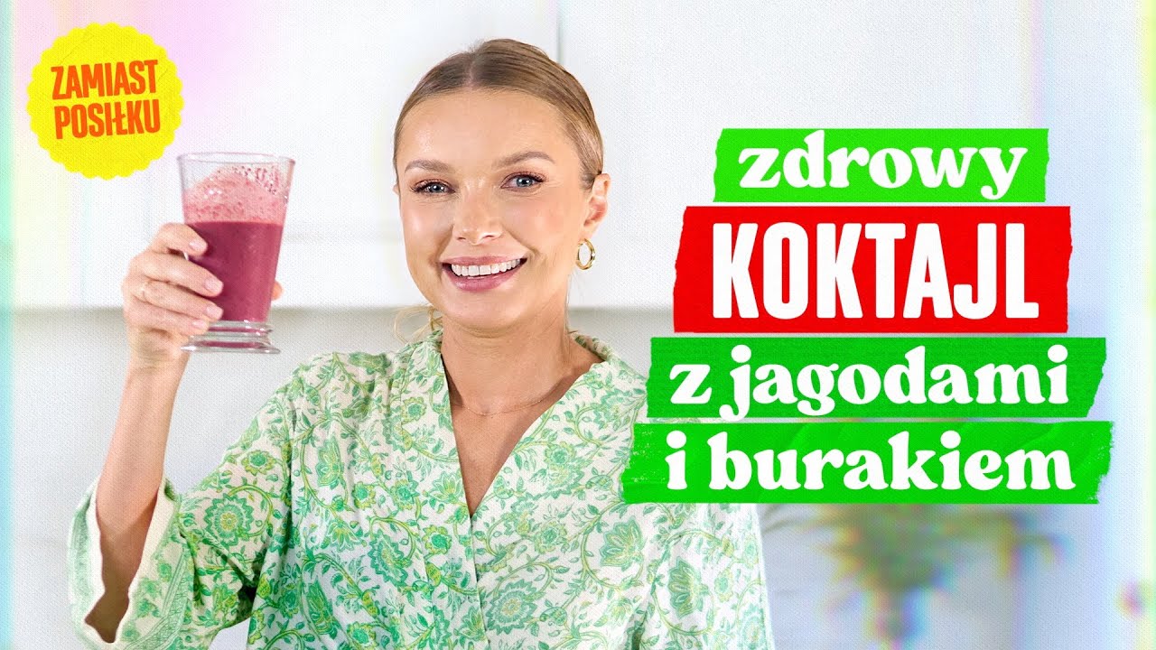 Wytrawny KOKTAJL jagodowy, którym zastąpisz posiłek. Źródło białka.