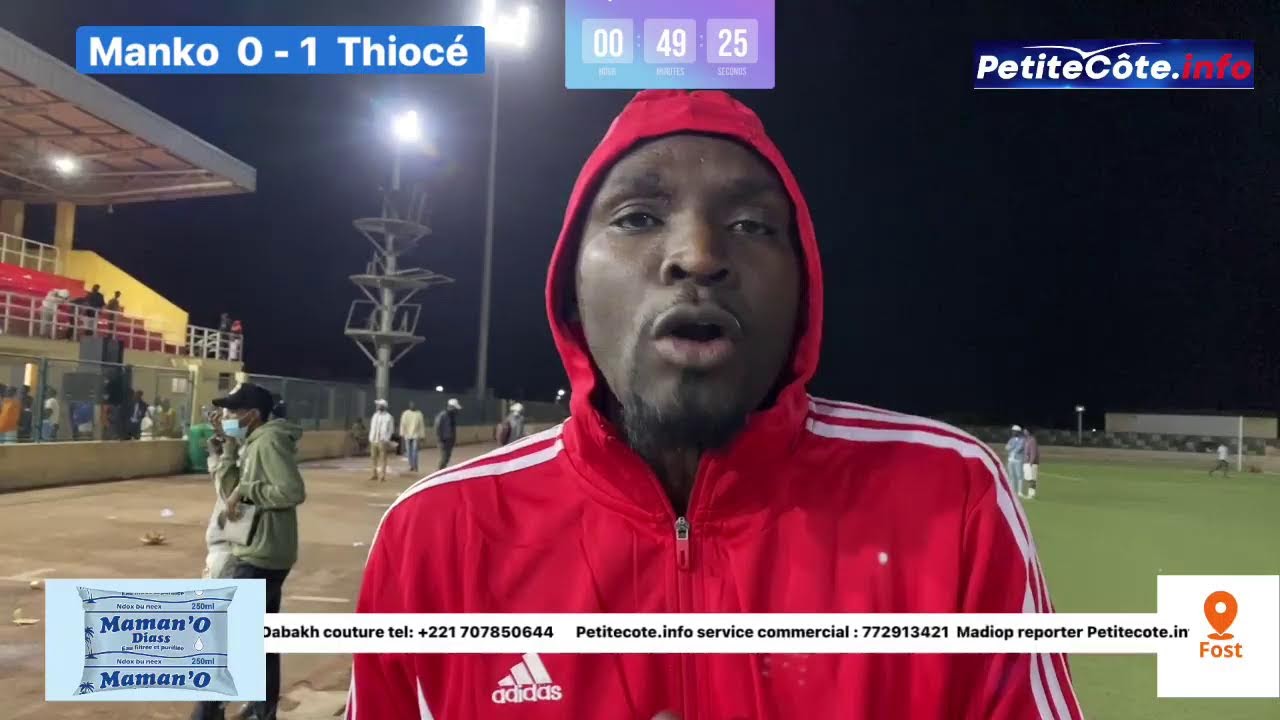Finale Zone 3 Manko vs Thiocé 1ere mi-temps 2ème mi-temps
