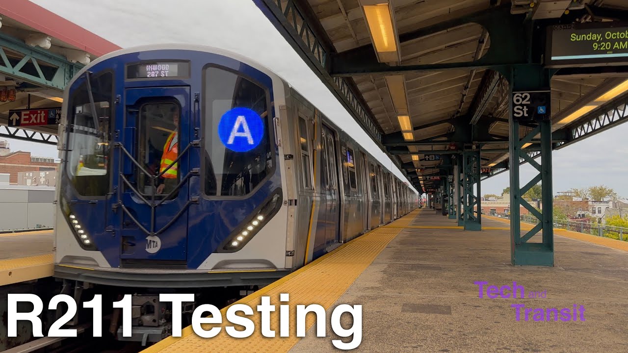 ⁴ᴷ ᴴᴰᴿ R211 Subway Cars High-Speed Testing on the (D) Line