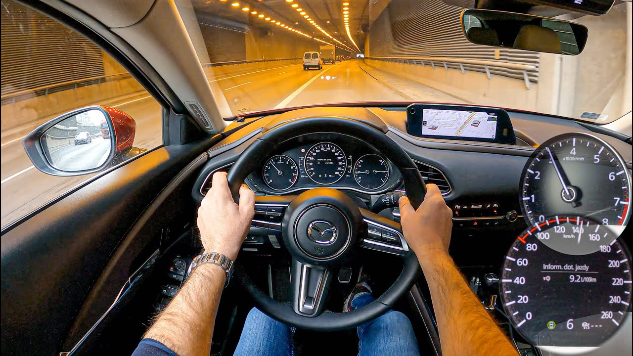 NEW Mazda CX-30 ENSO 2021 (2.0 SKYACTIV-X 186 HP) | 0-100 | POV Test Drive #763 Joe Black