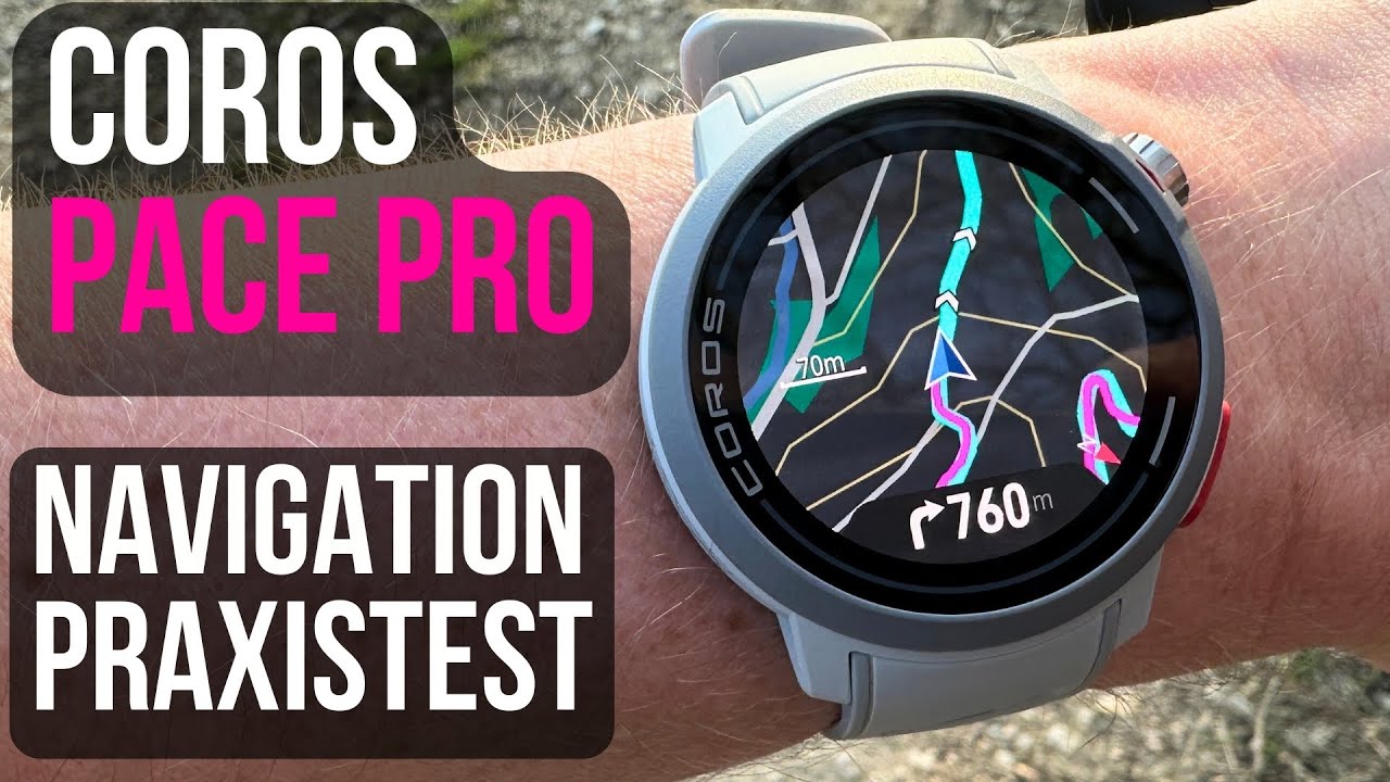 Coros Pace Pro Navigation mit Komoot und offline Maps