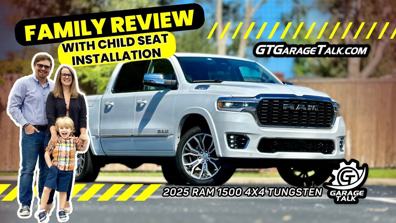 2025 Ram 1500 Tungsten Family Review with Child Seat Installation
