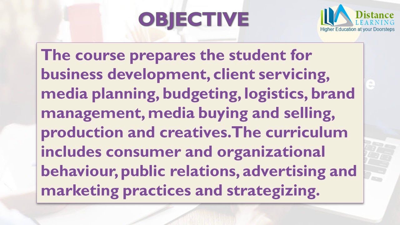 Distance Education Diploma in Advertising and Brand Management