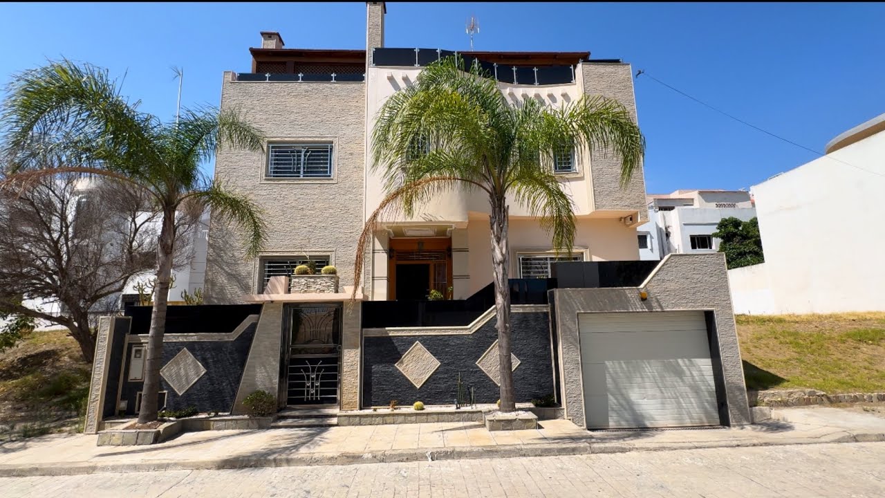 فيلا مفروشة ستأخذ عقلك بأرقى حي فتطوان الولاية 0776548815