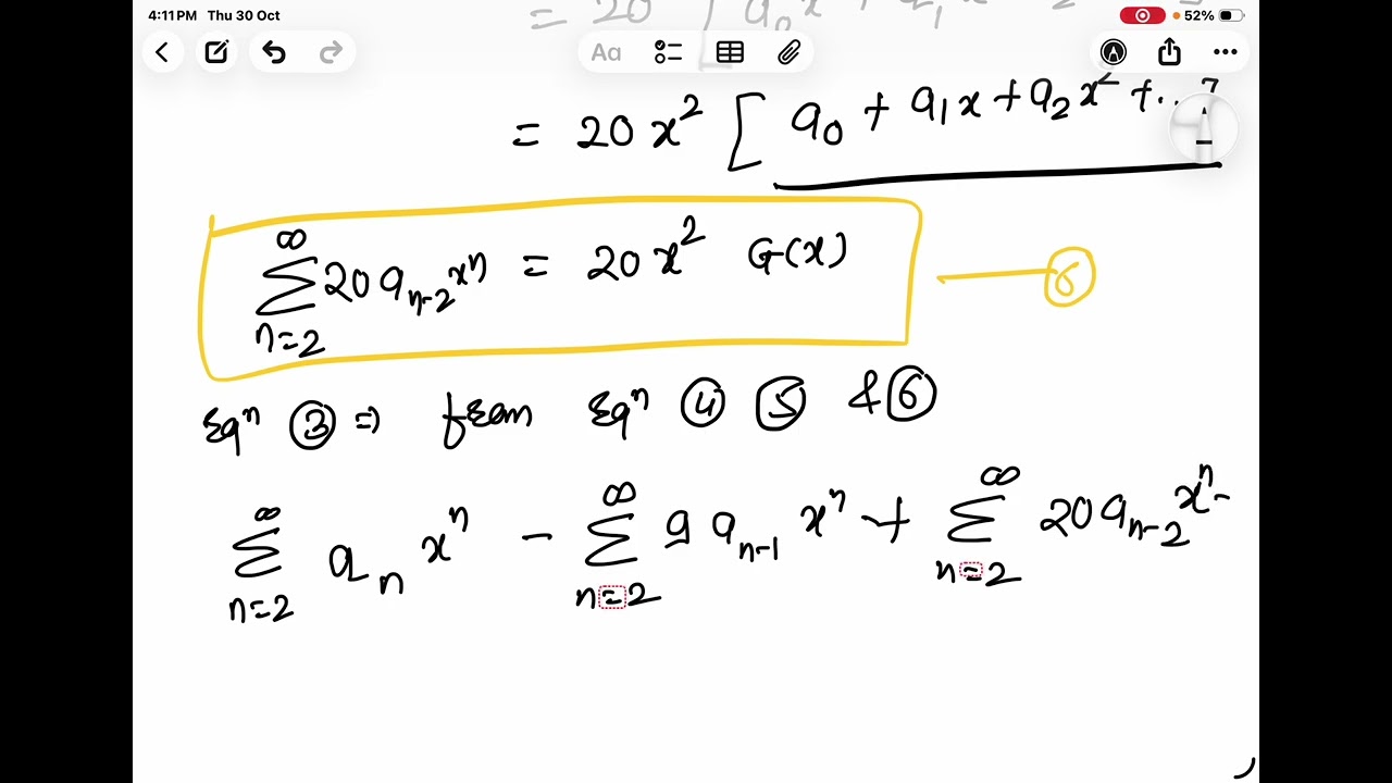 Recurrence relation Question