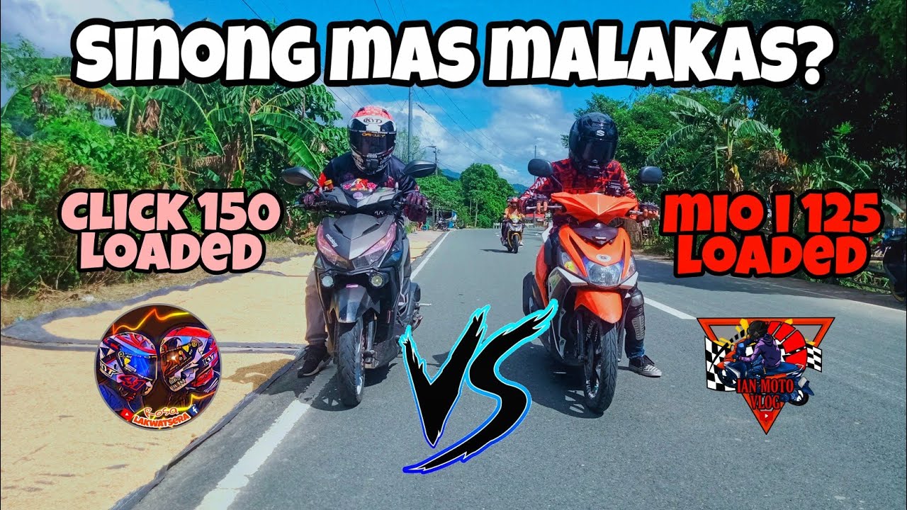 Mio i 125 loaded VS Click 150 loaded / mio i 125 loaded VS Raider 150 Carb.