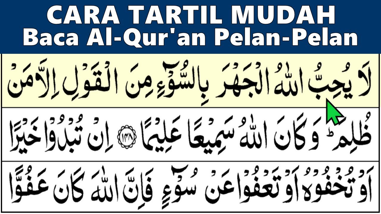 BELAJAR NGAJI QURAN JADI MUDAH LANCAR JUZ 6 Lengkap Pelan-Pelan