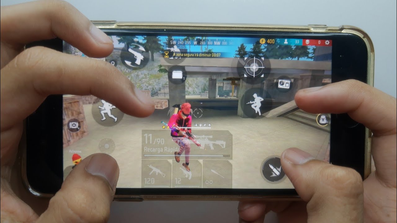 MELHOR HUD 4 DEDOS PARA FREE FIRE + COMO DOMINAR EM UM DIA!! 😧