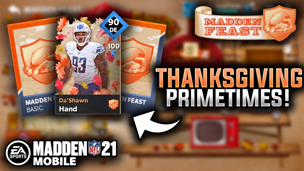 40x THANKSGIVING PRIMETIME BLITZ PACKS! - Madden Mobile 21