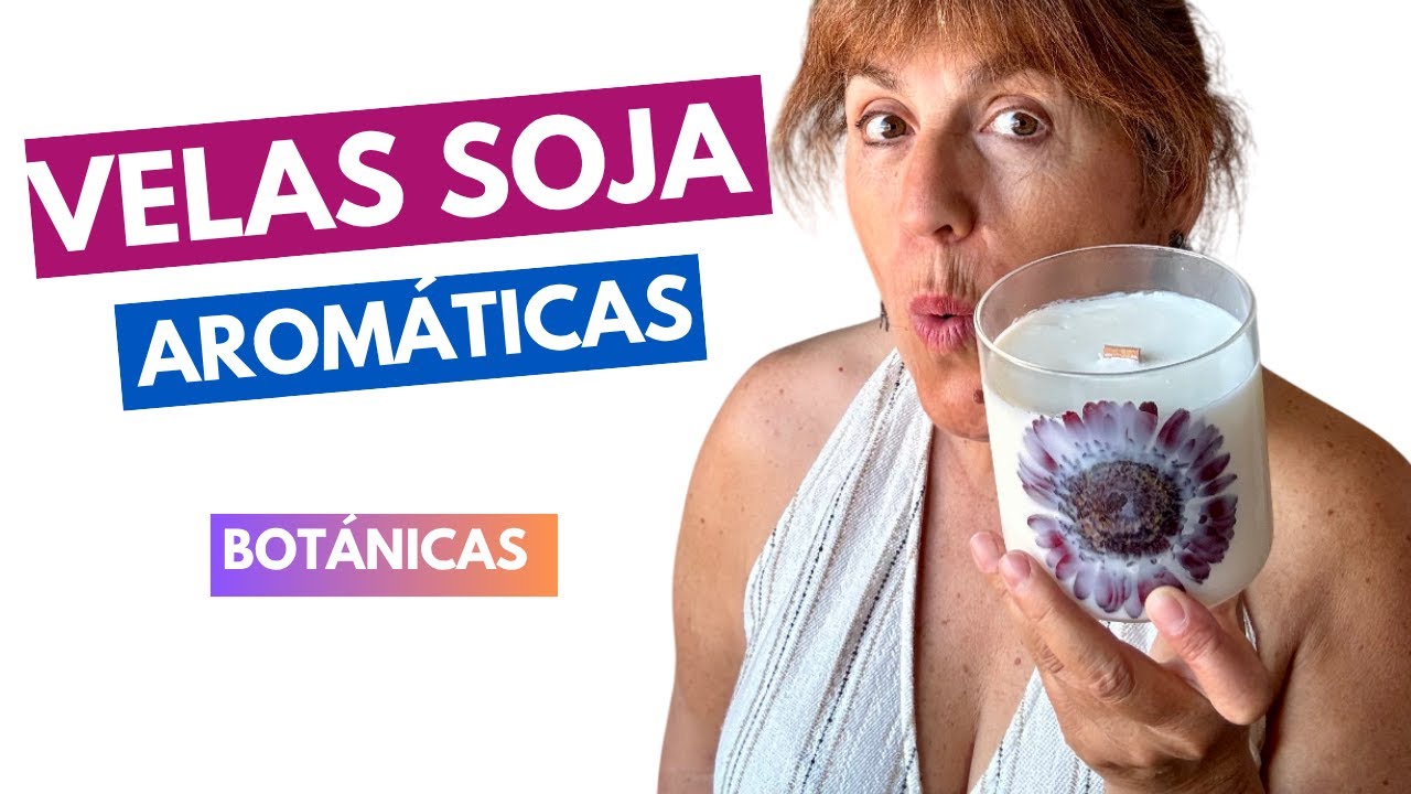 Cómo  Hacer una Vela de SOJA Aromática con FLORES naturales 🌺