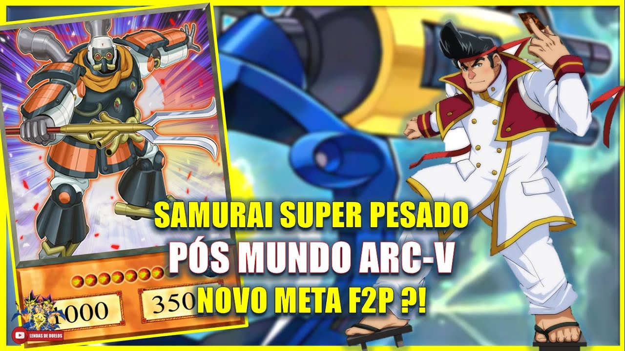 DECK PARA INICIANTES: DECK SAMURAI SUPER PESADO PÓS ARC V -  YUGIOH! DUEL LINKS