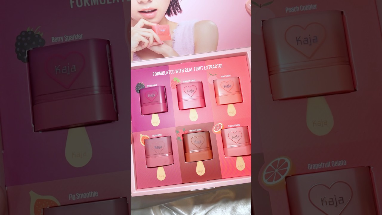 Kaja Beauty Dewy Bar Blush & Lip Balm  swatches #makeup #beauty #beautytips #sephora #sale