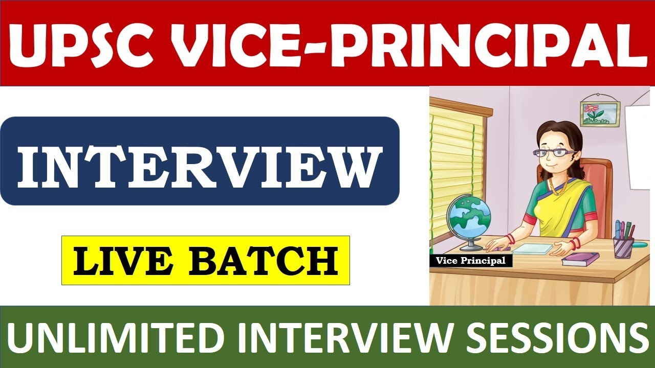 UPSC VICE PRINCIPAL INTERVIEW LIVE BATCH - JOIN NOW AND BOOK YOUR SELECTION , #upsc #viceprincipal
