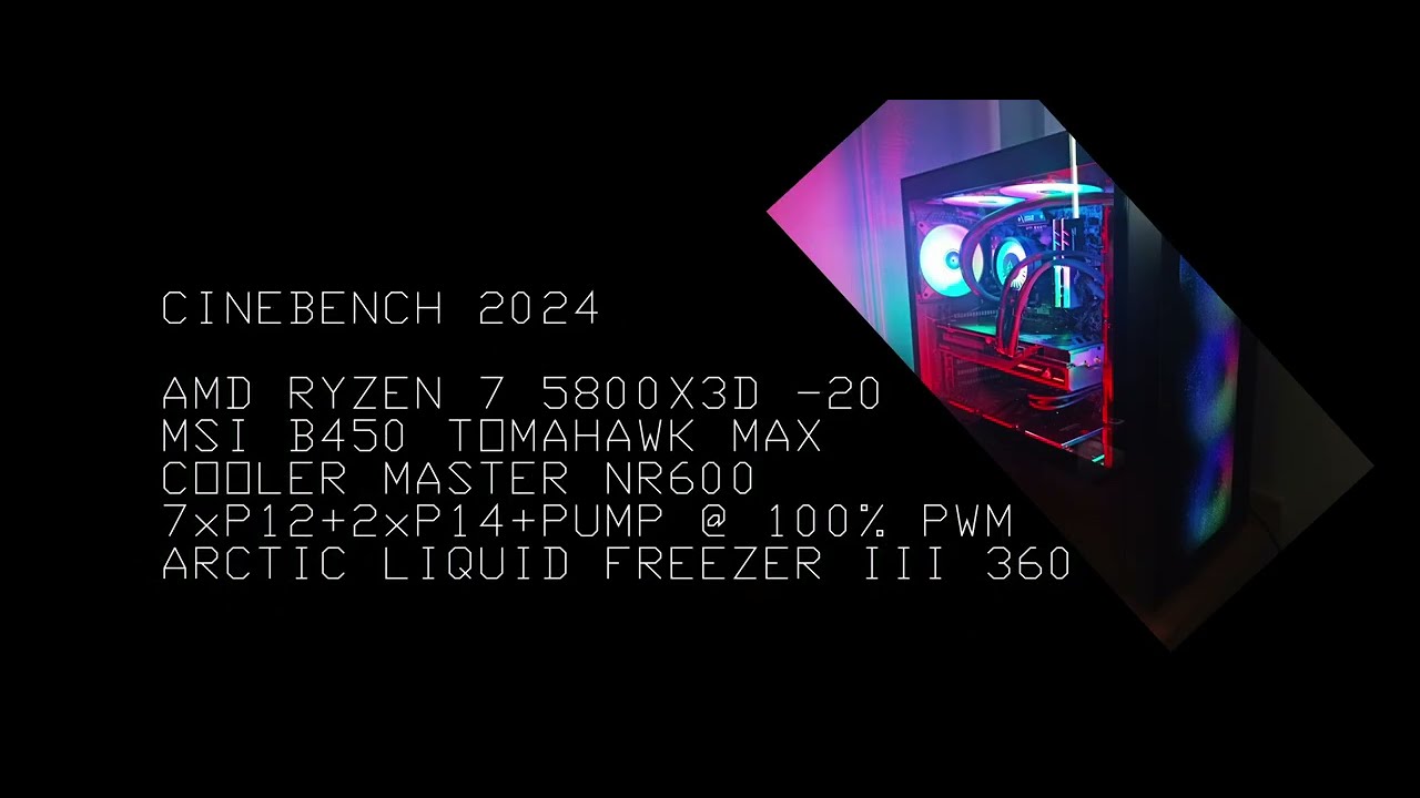 CINEBENCH 2024: RYZEN 7 5800X3D VS ARCTIC LIQUID FREEZER III 360