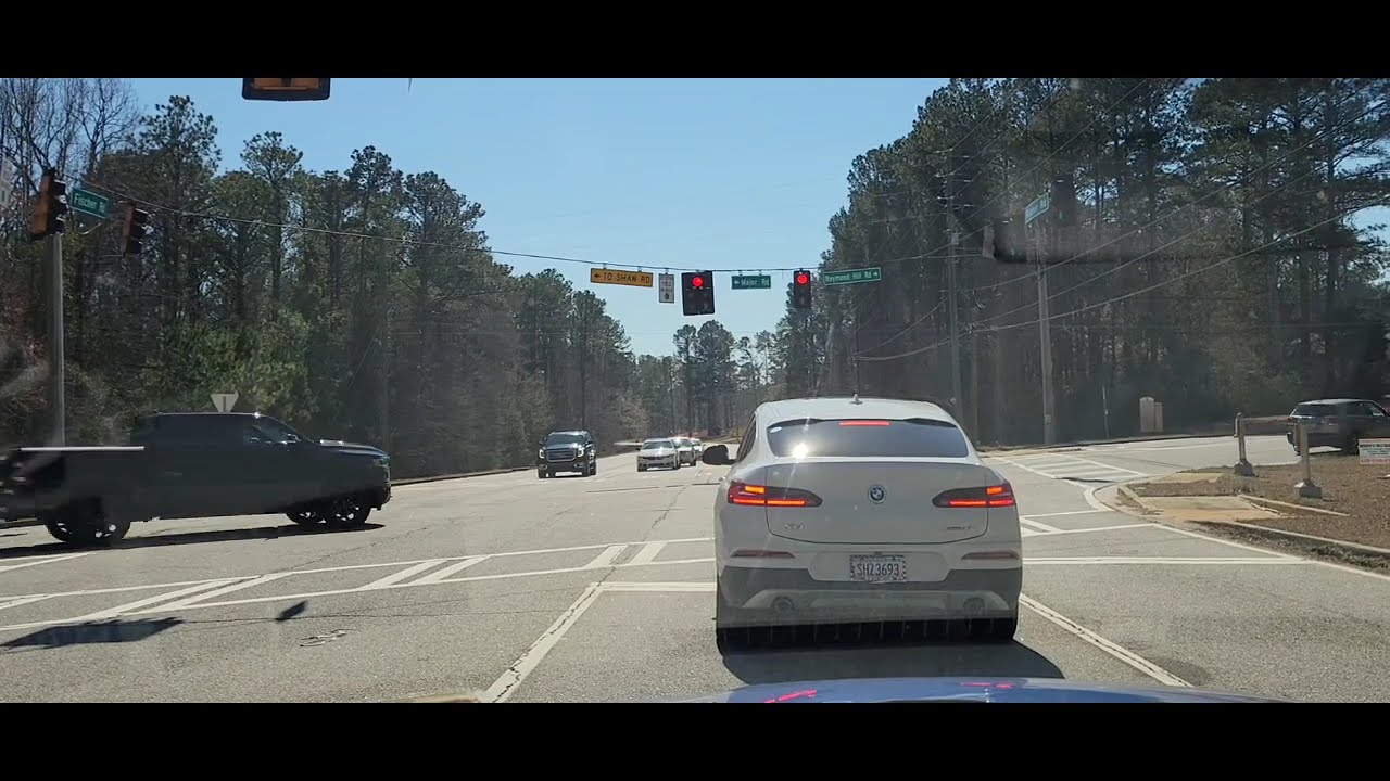 PICK UP DRIVE TO KROGERS IN SHARPSBURG, GA CHILLING THRU THE WOODS IN GEORGIA .....